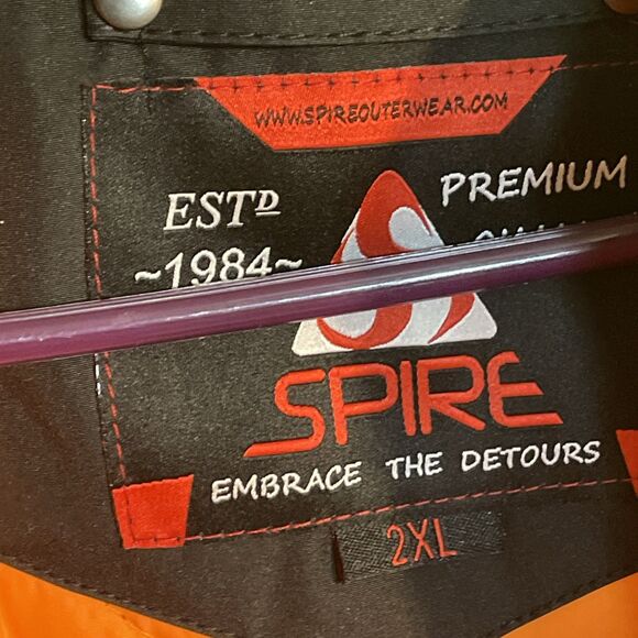 SPIRE Mens Flight Bomber Jacket Fighter Pilot Uniform Coat Patches 2xL - Picture 7 of 11